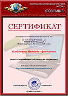 образец сертификата